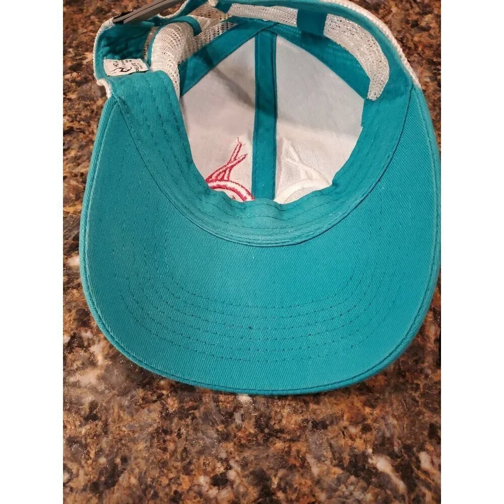 Realtree Outfitters Snap back Hat Blue Pink White Headwear Breathable Cap